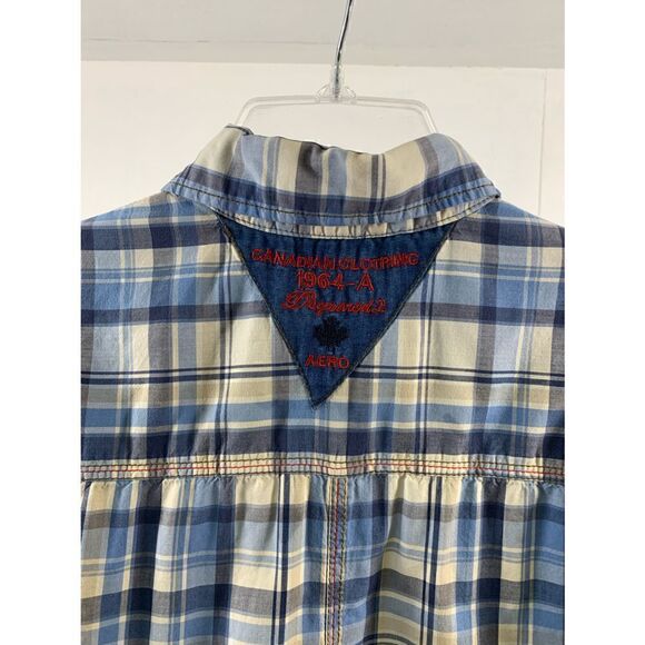 DSQUARED2 Long Sleeve Plaid Buttoned Shirt Size XXL - Picture 5 of 12